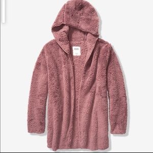 NWOT Victoria Secret Pink Sherpa cardigan